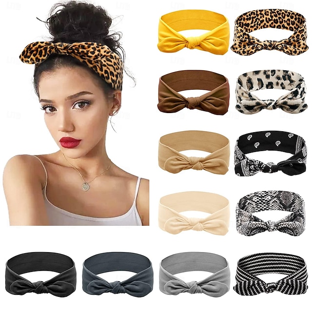  1 Stück Schleifen-Stirnbänder für Damen, elastische Headwraps, Haarband, geknotetes Stirnband, Hasenohren, Turban, Mode, Sport, niedliche Haar-Accessoires