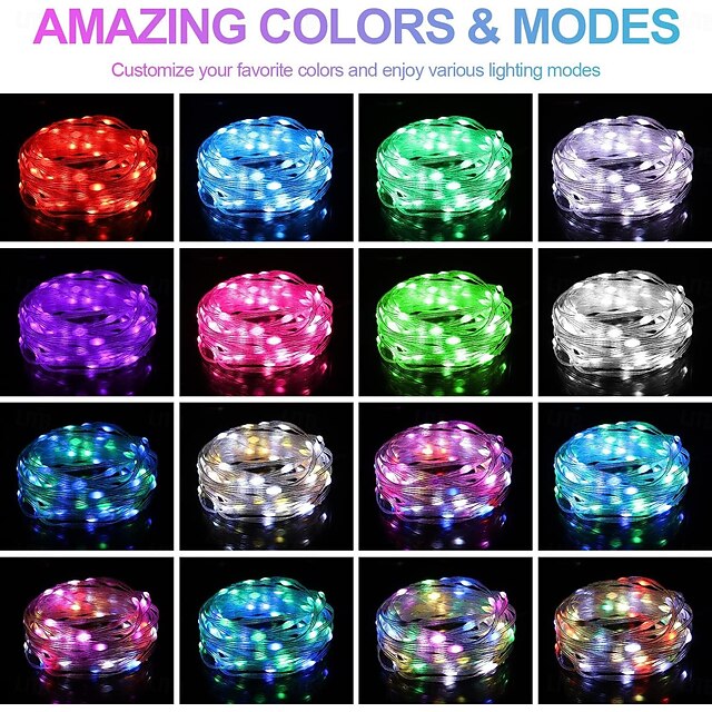 Smart Fairy String Lights APP Controlled Led String Fairy Lights with