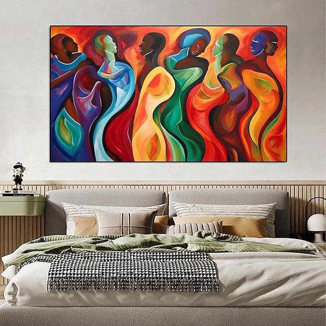  Abstract Figures Acrylic OIL Painting Handmade Modern Wall Art Painting Handmade Figurative Painting Abstract Wall Art Large Figure Abstract colorful wall Painting