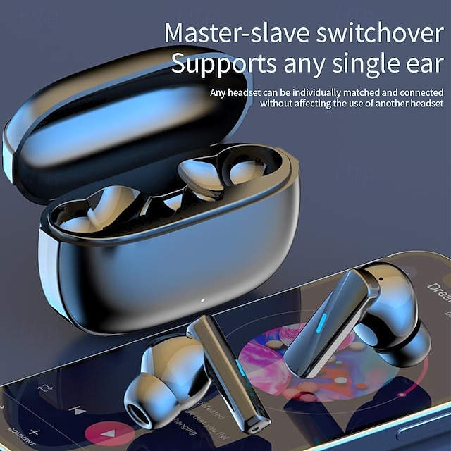  Mate-50 Fone de ouvido sem fio True TWS No ouvido Bluetooth 5.3 Esportivo Fones de ouvido sem fio de baixa latência para jogos para celular Emparelhamento automático para Apple Samsung Huawei Xiaomi