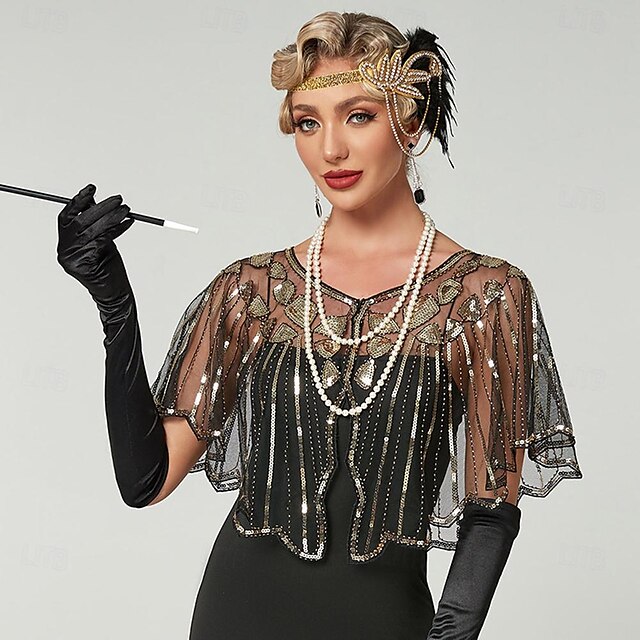 Retro Vintage Roaring 20s 1920s Party Costume Shawls The Great Gatsby ...