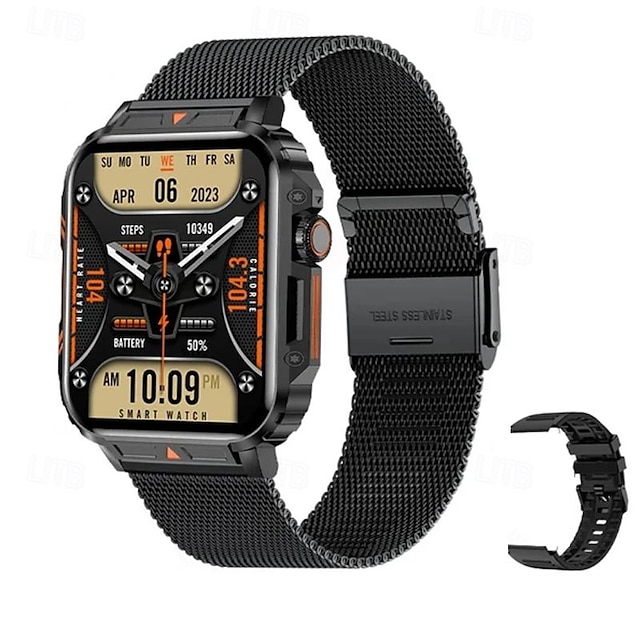  iMosi L81 Reloj inteligente 1.95 pulgada Smartwatch Reloj elegante Bluetooth Podómetro Recordatorio de Llamadas Seguimiento del Sueño Compatible con Android iOS Mujer Hombre Llamadas con Manos Libres