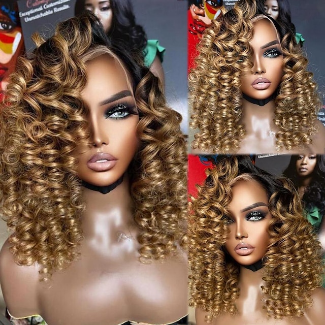  Remy Human Hair 13x4 Lace Front Wig Free Part Brazilian Hair Loose Wave Multi-color Wig 130% 150% Density with Baby Hair Ombre Hair Pre-Plucked For Women Short Human Hair Lace Wig