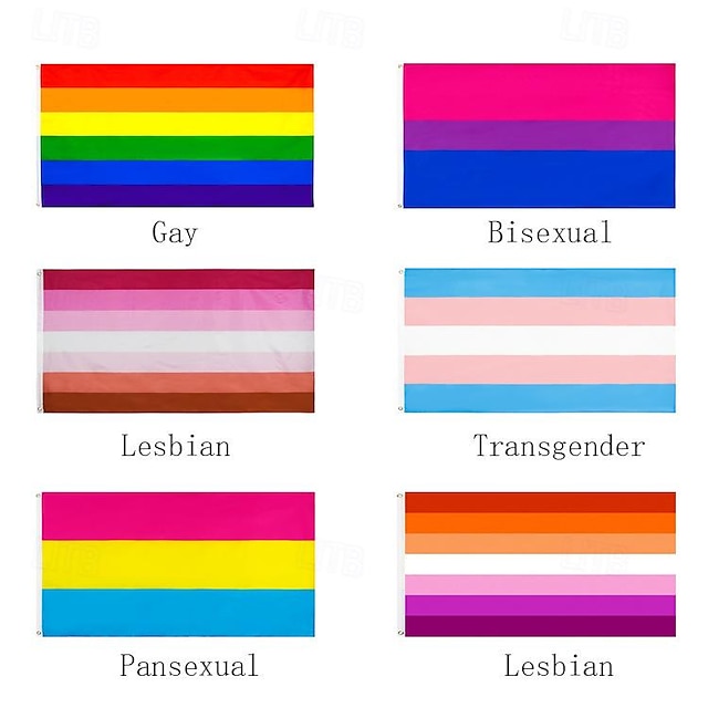  HBT HBTQ Regnbåge Flagga Vuxna Herr Dam Gay Lesbisk Prideparad Pride månad Maskerad Enkla Halloween kostymer