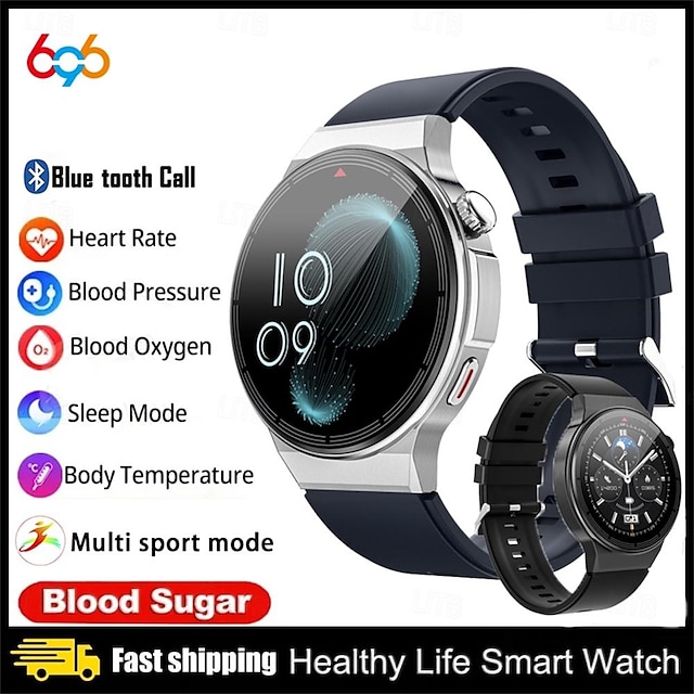  696 UC03 Smartwatch 1.39 Zoll Smart-Armband Bluetooth Temperaturüberwachung Schrittzähler Anruferinnerung Kompatibel mit Android iOS Herren Freisprechanlage Nachrichterinnerung IP 67 48mm Uhrengehäuse