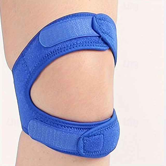 1 cinghia di supporto per rotula, ginocchiera a compressione regolabile per sport, corsa, escursionismo e fitness, protezioni per le ginocchia