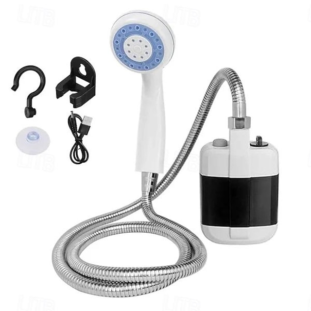  Rechargeable Shower Pump Portable Camping Electric Shower Compact Outdoor