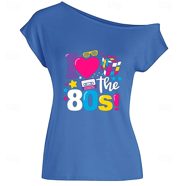  Retro / vintage Anii 1980 Mascaradă Tricou Pentru femei Halloween Carnaval Mascaradă Petrecere / Seara Parada Mândriei Luna Mândriei Adulți Tricou