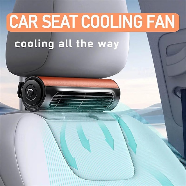  Car Seat Cooling Neck Fan 12v Car Fan Low Noise Vehicle Air Conditioner Ventilation Harcirculator Car Cooling Car Seat Mini Fan