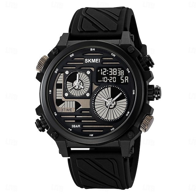  SKMEI Hombre Reloj Digital Deportes Moda Reloj Casual Reloj de Muñeca Luminoso Cronómetro Despertador cuenta regresiva Gel de Sílice Reloj