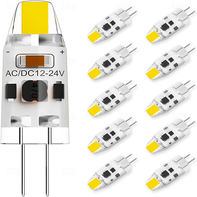  נורת g4 led t3 jc סוג bi-pin g4 בסיס ac/dc12v להחלפת אורות תקרה מתחת לארון מנורות נברשת הלוגן מנורות קרוואנים סירות תאורת נוף חיצונית 5 יחידות/10 יחידות