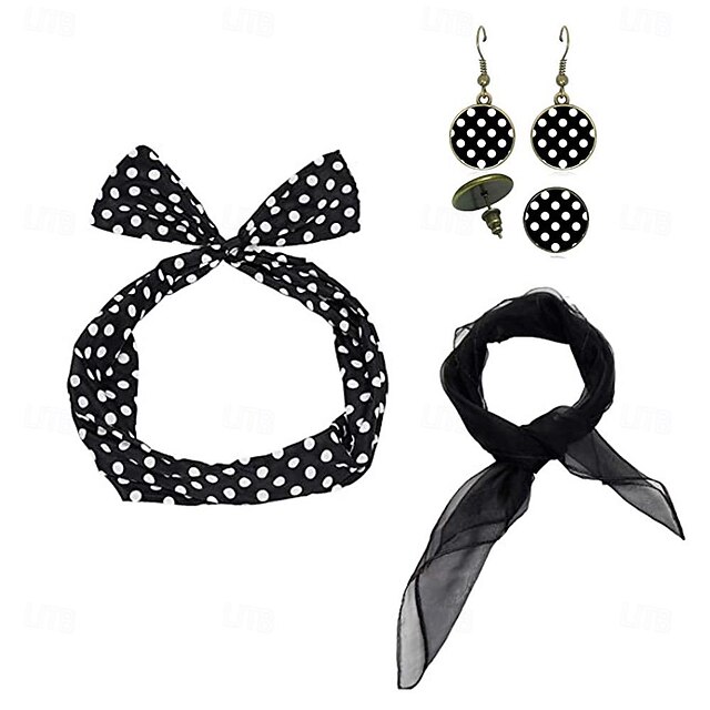 Retro Vintage 1950s Grease Outfits Outfits Accesories Set Fancy Dress Women's Carnival Masquerade Party & Evening Bachelorette Party Adults' More Accessories4