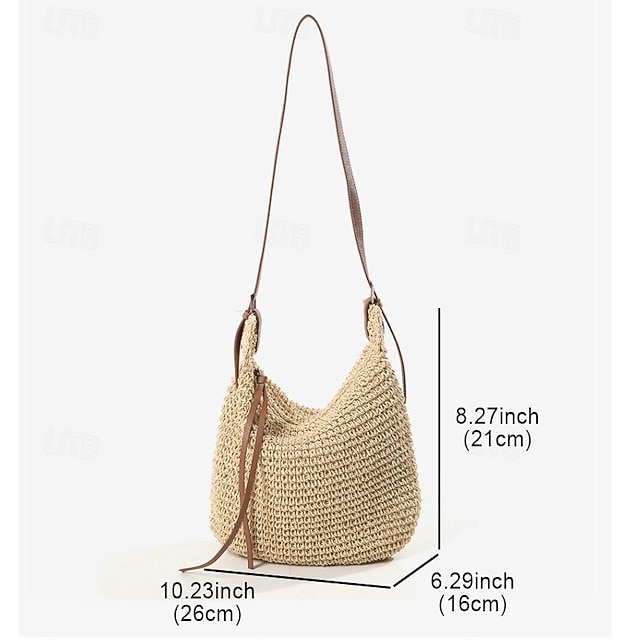 Petit Sac Bandoulière En Laine Fraise – Multicolore, Léger Et Tendance Pour Le Printemps