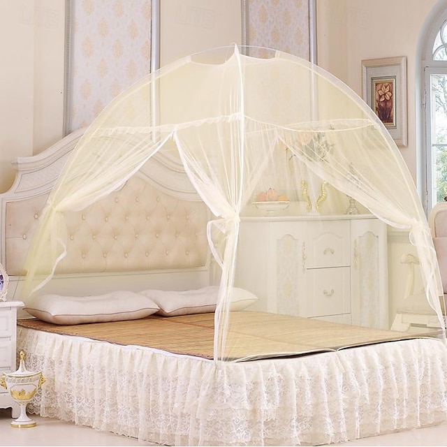  szúnyogháló nyári összecsukható hordozható utazási szúnyog elleni sátoros otthonra dupla ajtós szúnyogháló