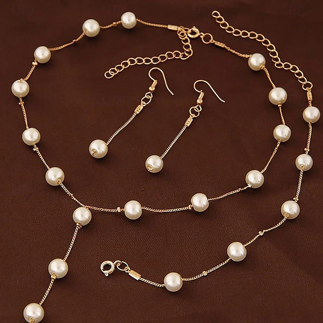 Jewelry Set For Women's Wedding Party Evening Gift Alloy Geometrical 6