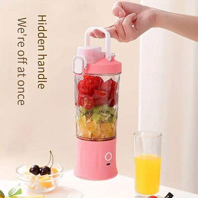  Portable Juicer Electromechanical Mini Fried Juice Machine Rechargeable Blender