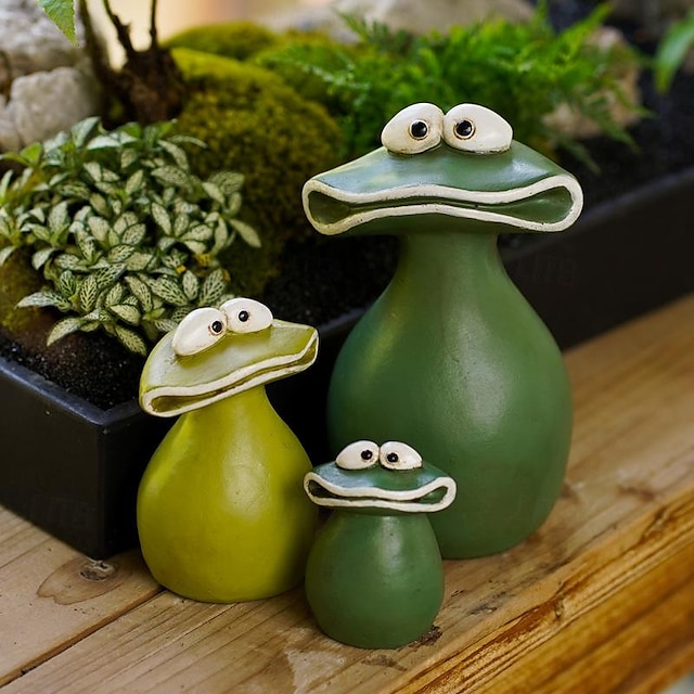 Frog Garden Statue - Happy Frog family Statue for Home Garden Patio ...