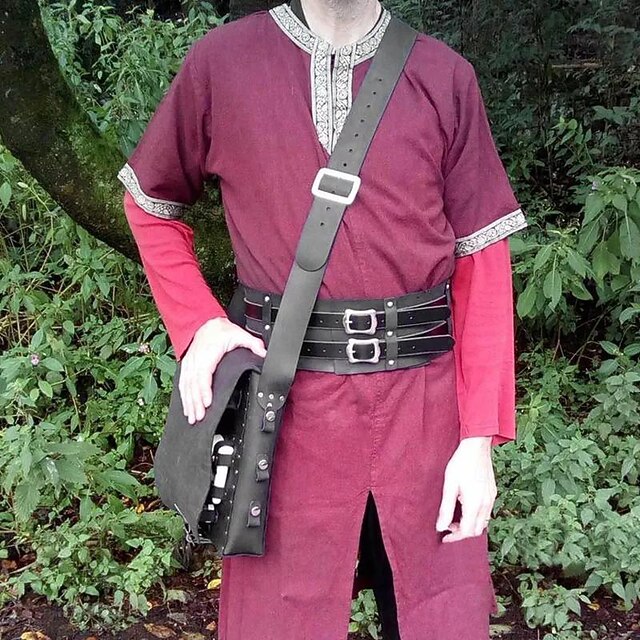 Retro Vintage Medieval Renaissance Cross Body Bag Viking Ranger Elven ...