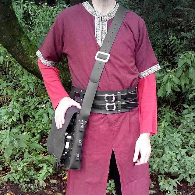 Retro Vintage Medieval Renaissance Cross Body Bag Viking Ranger Elven ...