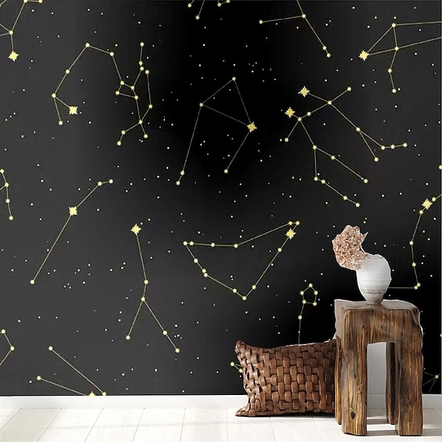  Cool Wallpapers Stars Wallpaper Wall Mural Wall Sticker Covering Print Peel and Stick Removable Self Adhesive Secret Forest PVC / Vinyl Home Decor