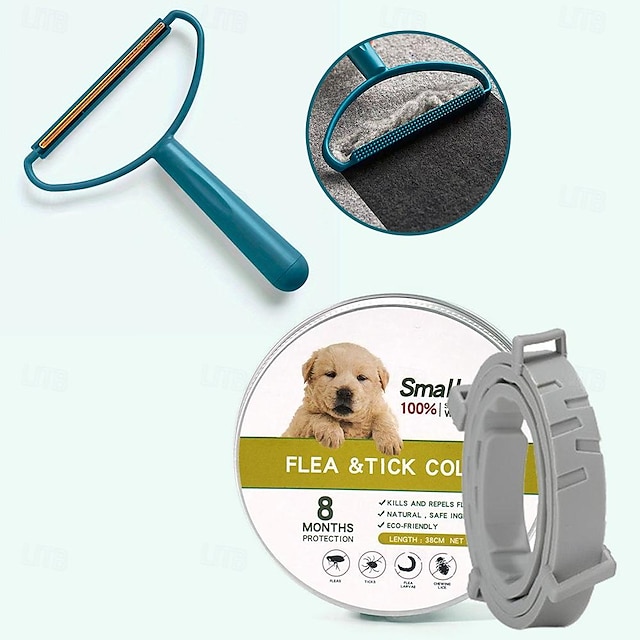  Tierhaarentferner mit Pheromonen Beruhigungshalsband für das Hundefell Rasieren Tierhaarschaber Schwimmender Haarentferner Katzen-/Hundehaarentferner