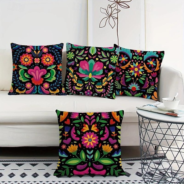  Mexico Decorative Toss Pillows Cover 1PC Soft Square Cushion Case Pillowcase for Bedroom Livingroom Sofa Couch Chair