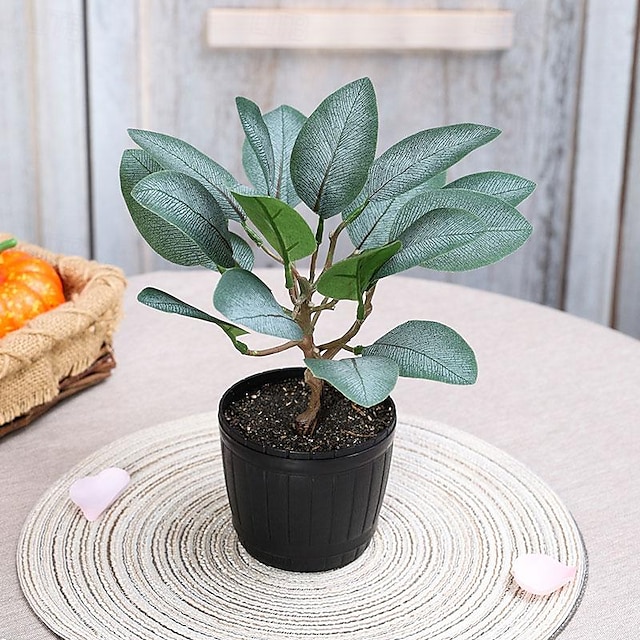  Elevate Your Home Decor with Realistic Eucalyptus Potted Plants, Bringing a Touch of Nature and Tranquility to Any Space