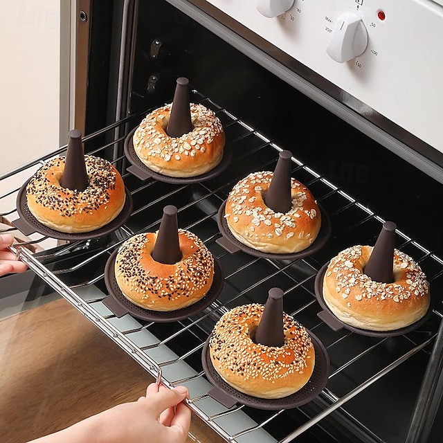  3-teiliges Backwerkzeug-Set: Silikonformen für Brot, Donuts, Kuchen, Mousse und Pudding