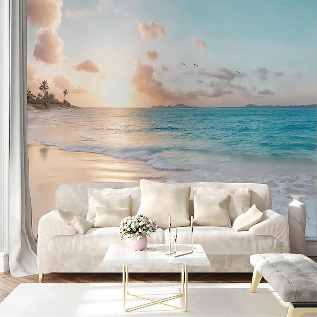 Cool Wallpapers Beach Sunset Wallpaper Wall Mural Wall Sticker Covering 