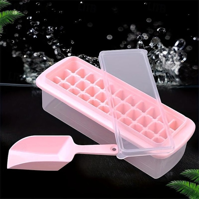  Quick Freeze 33 Slot Ice Cube Tray Perfect for Chilled Beverages & Gourmet Dessert Pops Versatile & Easy to Use
