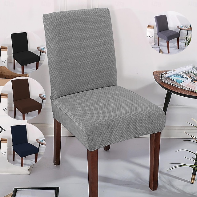  Stuhlhusse für Esszimmerstühle, elastische Stuhlhusse für Hocker, Schonbezüge, 1 Stück