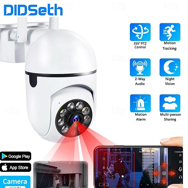  Didseth cámara ip de 5mp seguridad interior pir movimiento detección humana videovigilancia cctv inteligente monitor de bebé