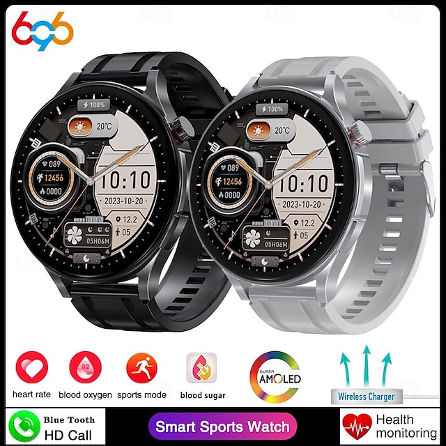  696 V13PRO Smart Watch 1.8 inch Smart Band Fitness Bracelet Bluetooth Pedometer Call Reminder Sleep Tracker Compatible with Android iOS Men Hands-Free Calls Message Reminder Always on Display IP 67