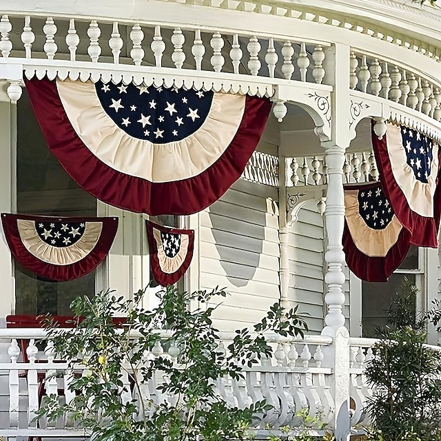  amerikai csíkok függetlenség napja rajongó nyomat usa vászon díszítéssel amerikai cím hazafias redőzött sármány zászló és lakberendezési terasz kerti díszek