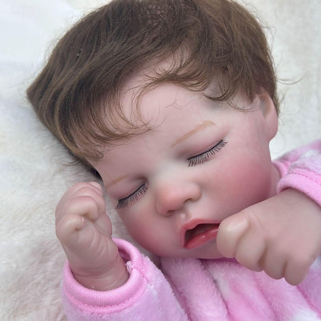  18 inch Păpuși Renăscute Copii & Jucarie  Copil Copilașul sălbatic reînnoit Păpuşă Păpușă pentru renaștere Bebeluș Bebe Fetiță Păpușa Reborn Gemenii A Nou nascut natural Cadou Confecționat Manual Non