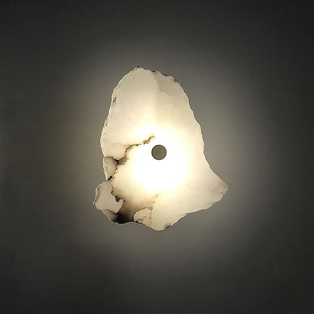  LED Wall Sconce Lamp High Quality Marble Indoor Minimalist Wall Mount Light Long Home Decor Lighting Fixture Indoor Wall Wash Lights for Living Room Bedroom 110-240V