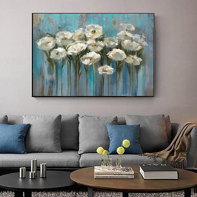  ręcznie robiony obraz olejny na płótnie dekoracje ścienne nowoczesny abstrakcyjny romantyczny vintage rośliny kwiatowe jadalnia sypialnia malarstwo dekoracyjne do wystroju domu walcowane bezramowe