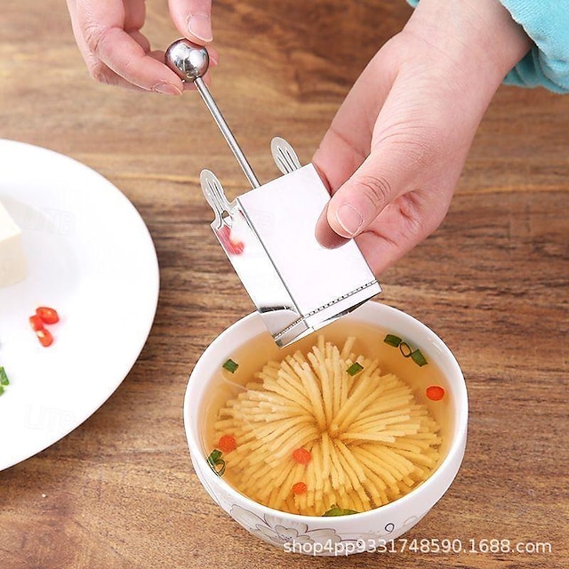  Tofu Cutter, Stainless Steel Tofu Press Slicer, Stainless Steel Chrysanthemum Tofu Knife Mold, Practical Tofu Shredder, Anti-dust Easy To Operate And Clean For Home Kitchen For Theme Restaurants