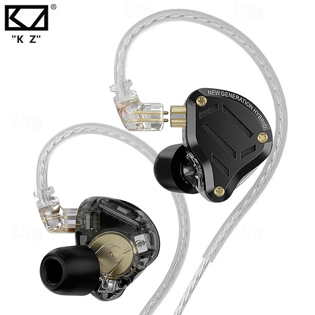  kz zs10 pro 2 μεταλλικά ακουστικά hifi in-ear bass earbud ακουστικών με διακόπτη συντονισμού 4 επιπέδων ακουστικά αθλητικής παρακολούθησης ακουστικών μείωσης θορύβου ήχου