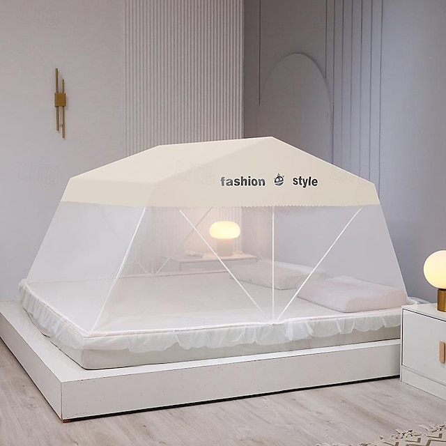  Foldable Mosquito Net for Bed Dustproof Mosquito Nets Installation Free One Second Open and Close Student Dormitory Mosquito Nets Mosquito Cover