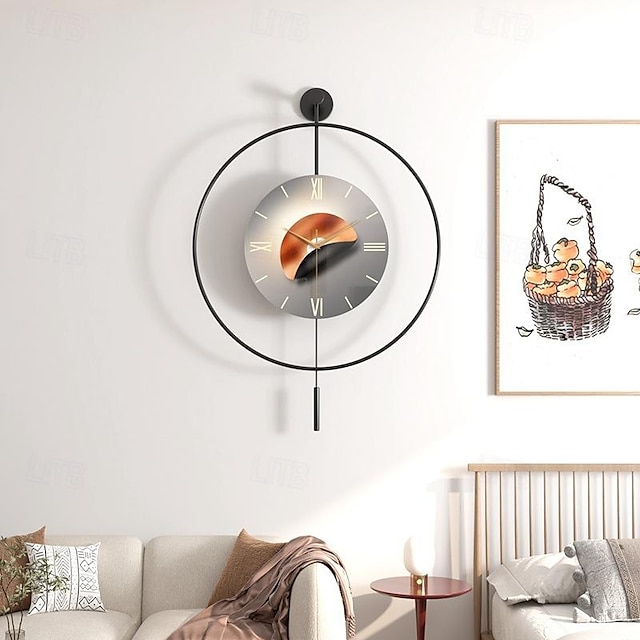  Nordic light πολυτελές ρολόι διακόσμηση τοίχου ρολόι τοίχου 50 / 60 cm μοντέρνο σπίτι ρολόι τοίχου σαλονιού μαύρο χρυσό