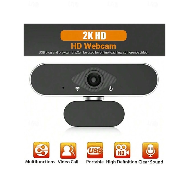  Hd 2K computer Webcam PC laptop autofocus camera suitable for live online class meeting chat