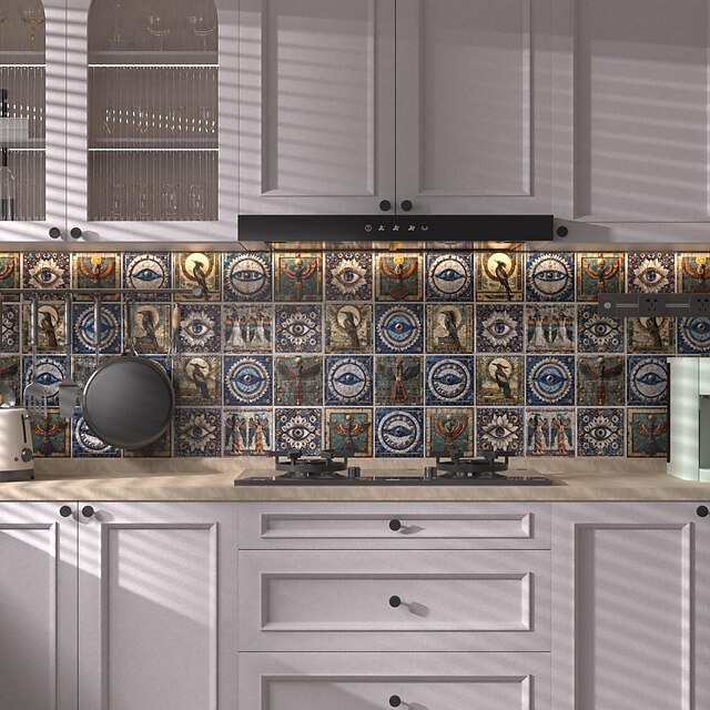  24 ks samolepicích vodotěsných odnímatelných samolepek na zeď koupelnové toaletní samolepky na zeď odolné proti oleji a vodě samolepky na zeď kuchyňská tapeta dekorace pokoje domácí dekorace