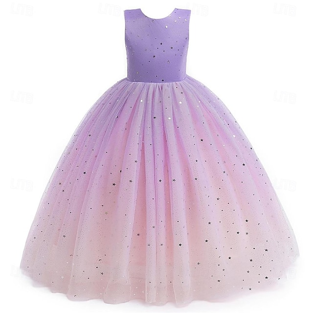  Flower Girls Tulle Dress Bridesmaid Sparkle Wedding Pageant Dresses Princess Birthday Party