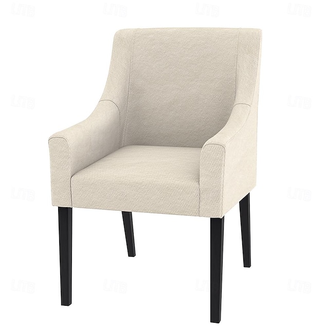  Funda para silla sakarias 100% algodón con reposabrazos fundas acolchadas de color liso serie ikea