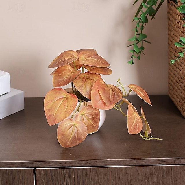  migliora l'arredamento della tua casa con composizioni realistiche di piante artificiali in vaso, portando la bellezza della natura all'interno