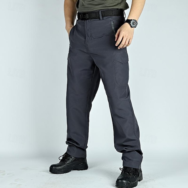  Bărbați Pantaloni Cargo Pantaloni tactici Pantaloni Talie elastică Buzunar cu Fermoar Picior drept Simplu Confort Respirabil Lungime totală În aer liber Zilnic Modă Șic Stradă Negru Trifoi