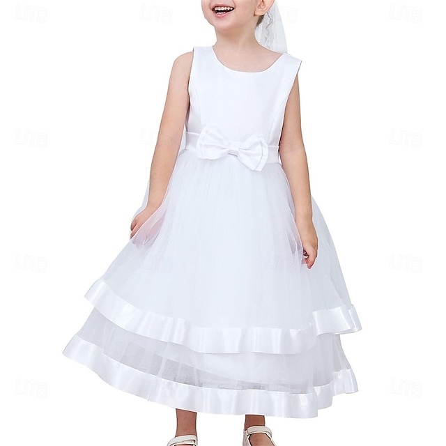  Flower Girl Dress Elegant Party Ball Gowns Vintage Pageant Princess Formal Dress