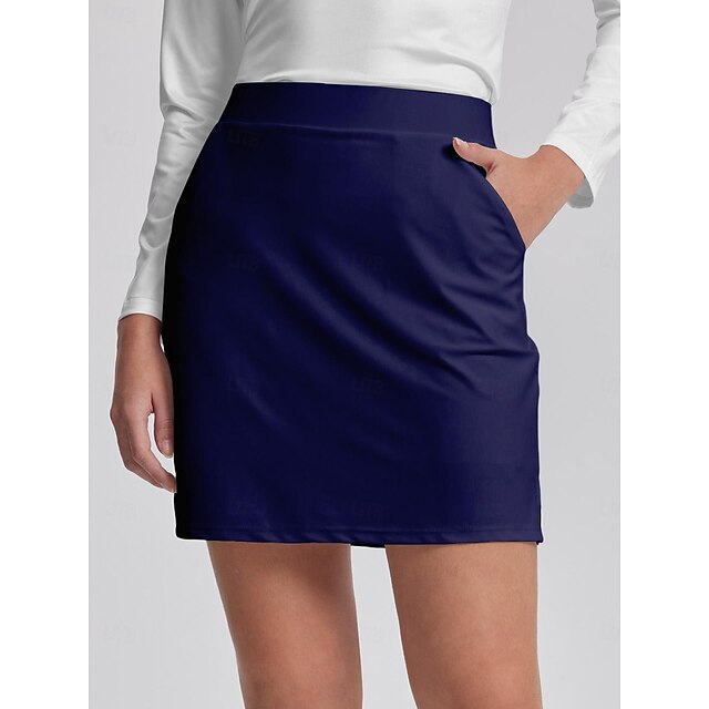  Femme Jupe de tennis Jupe de golf Bleu marine Noir Jupes Vêtements de golf pour femmes, tenues, vêtements
