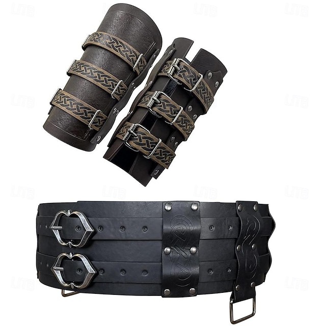 Retro Vintage Punk & Gothic Medieval Steampunk Waist Belt Wristband